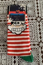 Different Touch Mens Size 10-13 Santa Christmas Crew Socks Whimsical  Br... - $10.99