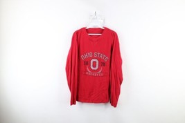 Vtg Mens S Faded Ohio State University Thermal Waffle Knit Long Sleeve T... - £35.05 GBP