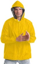 Yellow Detachable Face Shield Cover Protective Jacket Hat Hoodie X Small XS - £16.33 GBP