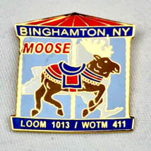 Loyal Order Moose Binghamton NY Loom 1013 Lodge Pin Club Fraternity - £10.11 GBP