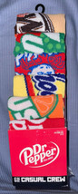 Dr. Pepper Soda Novelty Adult Crew Socks Unisex Yoohoo Orange Crush 7-Up New 6pr - £27.61 GBP