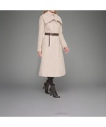 Textured Herringbone Wool Blend Tweed Coat Kenneth Cole Coat XL - $169.95
