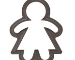 6x Gingerbread Girl Fondant Cutter Cupcake Topper 1.75 IN USA FD651 - £5.49 GBP