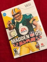 Madden NFL 09 All-Play - Nintendo Wii Video Game Football Brett Favre Cover - £3.77 GBP