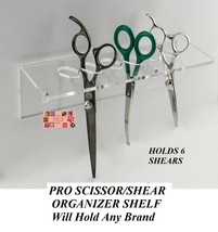 Pro 6 SHEAR SCISSOR Organizer Groomer Barber Hair Stylist SHELF Rack Cas... - £23.42 GBP