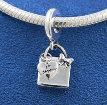 2021 Pre Autumn Release S925 Sterling Silver Shopping Bag Dangle Charm  - £13.90 GBP