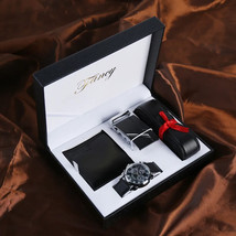 Man Watch Gift Set With Box Leather Belt Men Wallets Watch Mens Watches ... - £70.69 GBP+