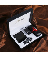 Man Watch Gift Set With Box Leather Belt Men Wallets Watch Mens Watches ... - $1,713.36 MXN+