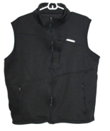 UNDER ARMOUR Men’s Full Zip Black Softshell Stretch Vest Size XL Metal Logo - £21.31 GBP