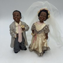 Miss Martha Tangie Robert Bride Groom Figurines Wedding 1997 All God’s Children - £35.61 GBP
