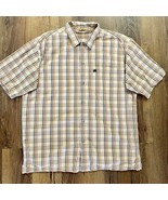 The North Face Men’s Beige Multi Color Plaid Short Sleeve Button Down Si... - $37.99 CAD