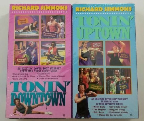 Primary image for Richard Simmons Tonin Uptown Tonin Downtown VHS Lot Bundle 