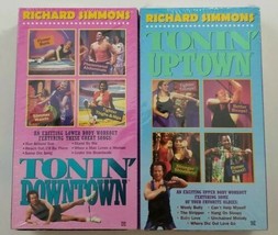 Richard Simmons Tonin Uptown Tonin Downtown VHS Lot Bundle  - £11.10 GBP