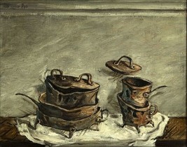 Yosl  Bergner  &quot; Utensils  &quot; ca 1973  oil on wood  size  12.6 * 15.8 in - £7,072.18 GBP