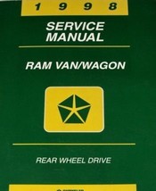1998 Dodge Ram Van Wagon Service Repair Shop Workshop Manual Oem Factory - £70.75 GBP