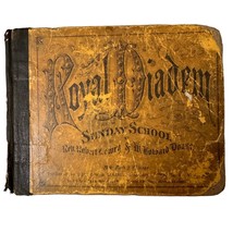 Royal Diadem For Sunday School Vintage 1873 Hymnal Robert Lowry &amp; W Howard Doane - £17.50 GBP