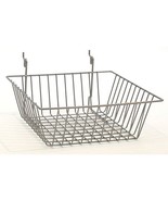 12&quot; x 12&quot; x 4&quot; Baskets for Gridwall/Slatwall/Pegboard - CHROME 1pc - $16.34