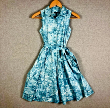 Talbots Abstract Floral Print Shirt Dress, Size 14P, New With Tags - $36.00