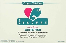 NEW Proper Nutrition Seacure Hydrolyzed White Fish Blister Packs 180 Capsules - $47.32