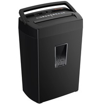 Bonsaii 12-Sheet Cross Cut Paper Shredder, 10-Minute 5.5 Gal Home Office Heavy D - £69.53 GBP