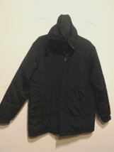 Nordictrack Men’s Puffer Jacket Size L Black Winter  Long Sleeve - £14.56 GBP