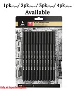 Arteza Inkonic Fineliner Black Pens Pack of 12 / 0.4  Good 4 Sketching Art Notes - £7.58 GBP