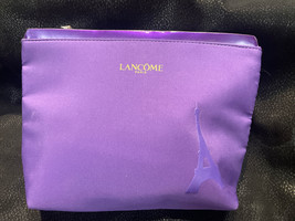 Lancome Make-Up Bag Purple w/ Eiffel Tower w/silver accents New Without Tag - £6.13 GBP