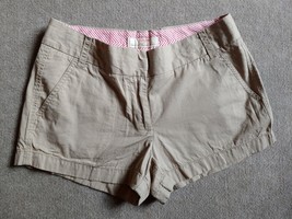 J Crew Broken In Chino Shorts Womens Size 4 Beige 100% Cotton - £17.13 GBP