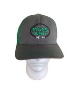 MACS SUPPLY Hat Cap Snapback Mesh Back Richardson Gray Green - £15.49 GBP