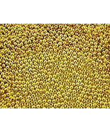 2mm Gold Plated Smooth Round Spacer Beads (100) - $1.98