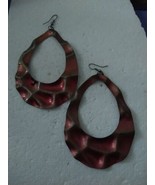 Aluminum Textured Drop Earrings - $10.81 CAD
