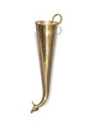 Pure Brass Gaumukhi Shringi for Abhishek, Bathing Pot for Gods, Cone Sha... - $24.99