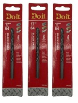 Do it Black Oxide Drill Bit For Drilling Wood Steel Plastic 17/64 In Pack of 3 - £12.41 GBP