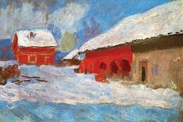 Red Houses by Claude Monet - Art Print - £17.37 GBP+