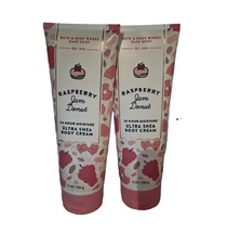 Bath & Body Works Raspberry Jam Donut Ultra Shea Body Cream 8 oz 2 Pack - $36.50