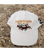 POLO RALPH LAUREN MEN WHITE 3 POLO PLAYER/PONY LOGO BALL CAP HAT OSFA $4... - €21,56 EUR