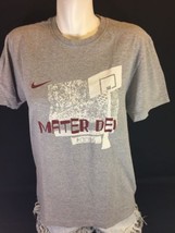 Nike Men Gray Just Do It Shirt Size M Basketball Hoop Bin58#19 - £14.62 GBP