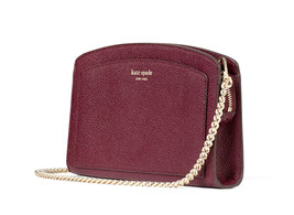 Kate Spade Margaux East West Leather Convertible Crossbody Bag Deep Cher... - $83.16