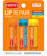 Lip Repair Lip Balm for Dry, Cracked Lips, Stick, (Pack of 3: 1 Cooling ... - £12.62 GBP