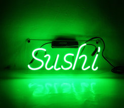Handmade 'SUSHI' Art Light Banner Neon Light Sign 14"x5" - $69.00