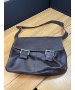Espirit Dark Brown Messenger Bag Laptop Adjustable Strap KG JD - $936.96 MXN