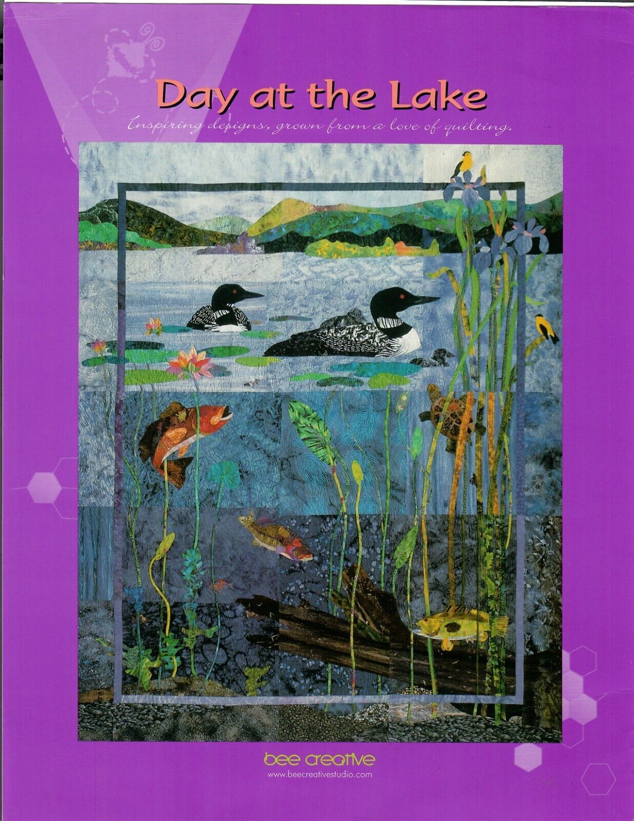Day At The Lake Quilt Pattern by Nancy Davis Murty Freezer Paper Applique - $19.20