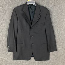 Vintage Perry Ellis Portfolio Blazer Suit Men&#39;s Size 46 32&quot; Long Charcoa... - €16,31 EUR
