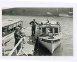 Sightseeing Boat Mary Ethel at Dock in Port Arthur Ontario Black and Whi... - $17.80