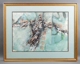 Baruj Salinas (Cuban, B. 1935) Original Mixed Media Painting &quot;Crucificti... - £1,481.99 GBP