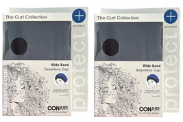 2 Pack Conair The Curl Collective Wide Band Reversible Seamless Cap Double Layer - £15.15 GBP