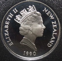 New Zealand 50 Cents, 1990 Proof~Only 10,000 Minted~H.M.S. Endeavour~Free Ship - £14.79 GBP