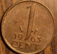 1963 Netherlands 1 Cent Coin - £1.20 GBP