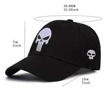 Punisher Skull Embroidered Peaked Cap Soft Top - new - £7.98 GBP