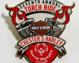2006 Harley Davidson Motorcycles Chester&#39;s Mesa Arizona Torch Ride Pin - $8.41
